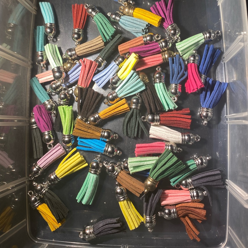 57pc Variety Pack Colorful Tassel Charms